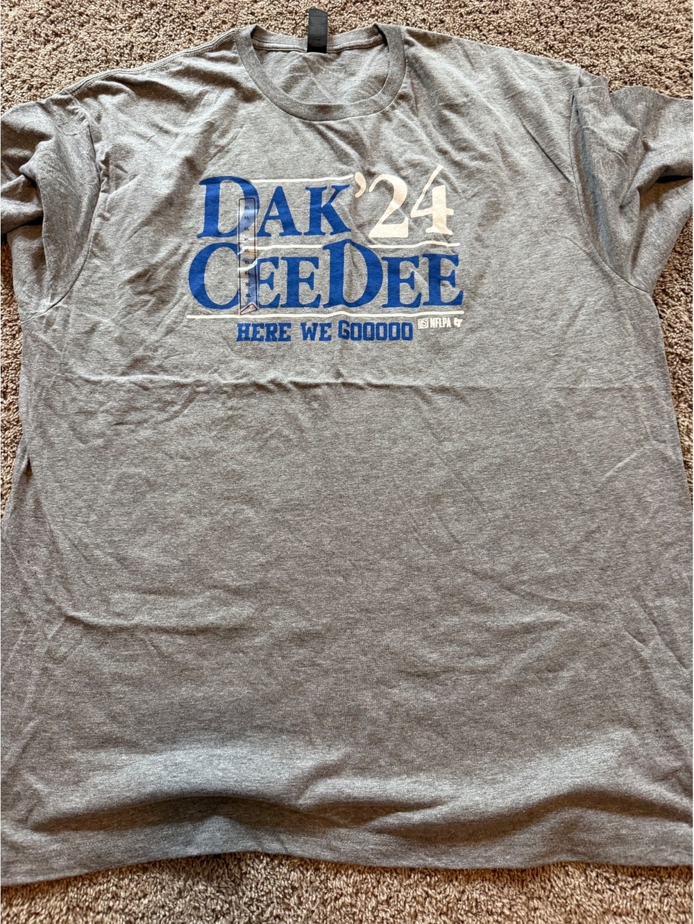 Dak Prescott Cee Dee Lamb Dallas Cowboys Here We Gooooo' Graphic T-Shirt XL